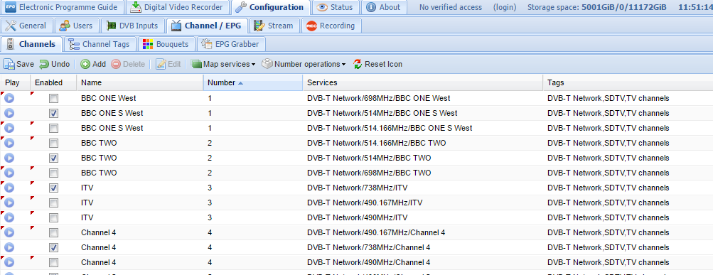 De-duping channels